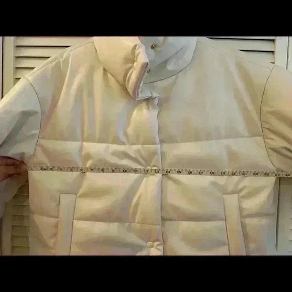 INC Leather puffer Jacket - Picture 4 of 9